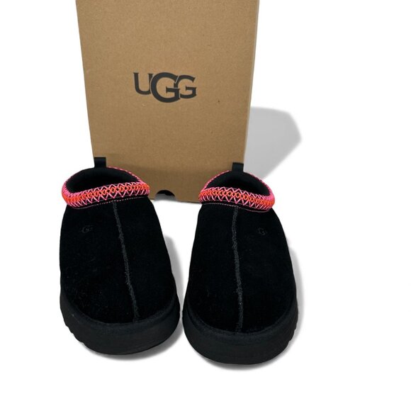 UGG Tazz Slip-On Shearling Clog Black Pink Youth 6 Fits Women’s 7.5–8 EU 38 - Picture 7 of 13